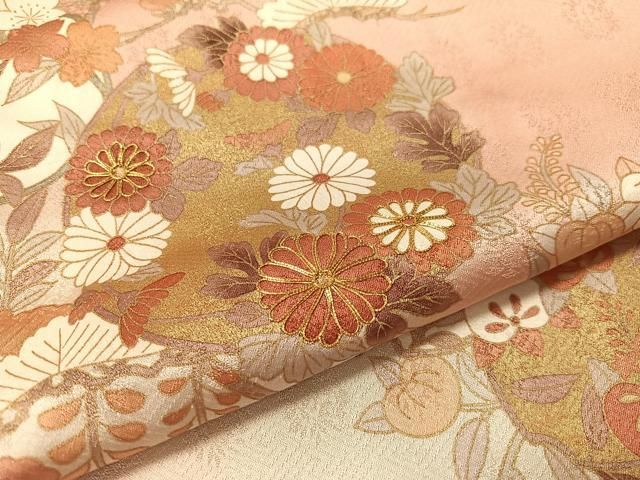 平和屋着物○創業460年・千總 訪問着 駒刺繍 枝花丸文 暈し染め 金彩