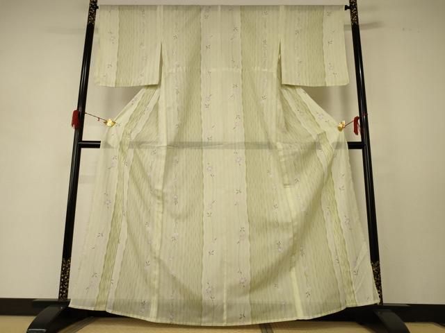 平和屋着物 夏物 小紋 絽 草花間道 洗える着物 jd