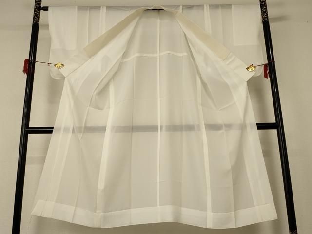 平和屋着物 夏物 長襦袢 絽 象牙色 正絹 jd