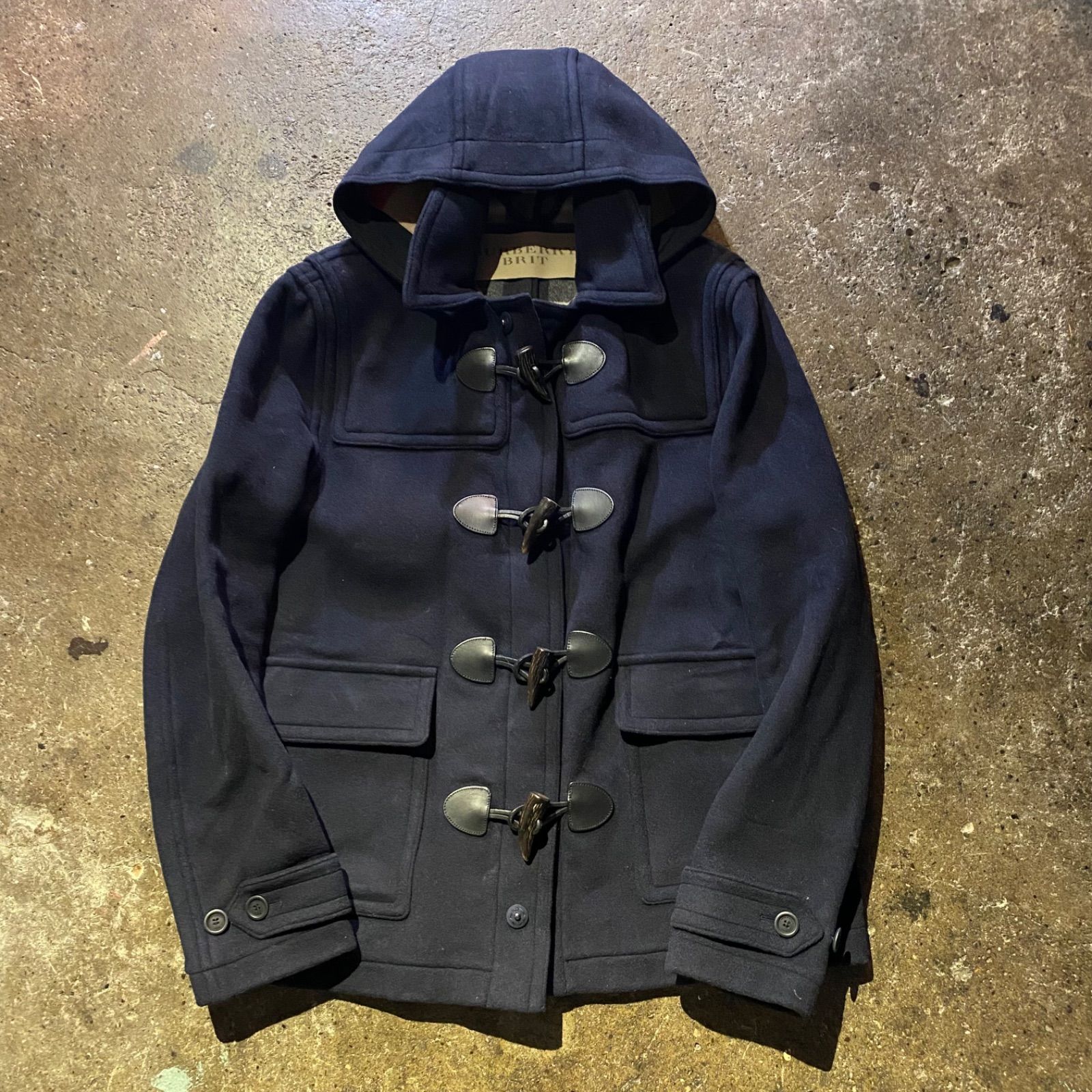 美品 バーバリーブリット BURBERRY BRIT ダッフルコート BURBERRY BRIT ウール ダッフルコート sizeXXL バーバリー ブリット