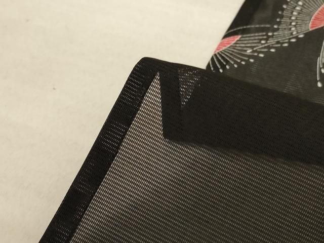  平和屋着物 夏物 小紋 絽 舞蝶文 洗える着物 jd 小紋 着物