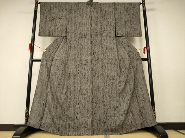 平和屋着物 夏物 小紋 絽縮緬 霞文 正絹 jd