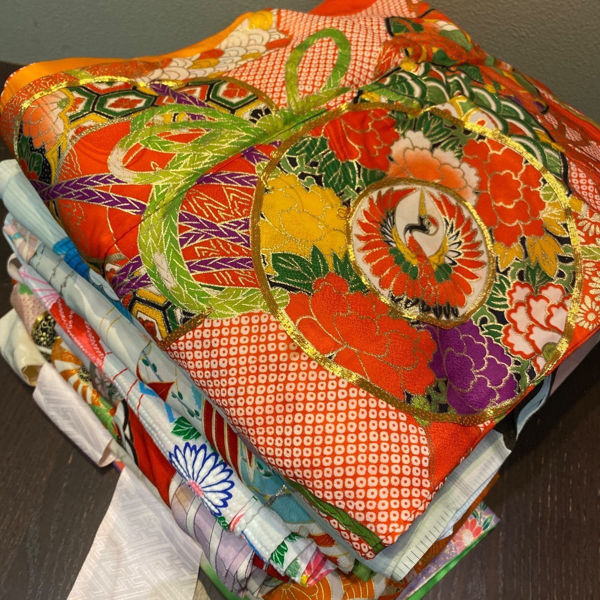 まとめ売り】子供着物8枚 リメイク素材 ハンドメイド向け - メルカリ