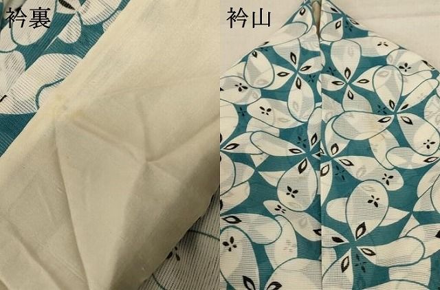  平和屋着物 夏物 小紋 紗 花尽くし 洗える着物 jd 小紋 着物