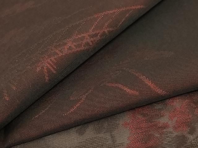 平和屋着物 夏物 小紋 紗 風景文 正絹 jd