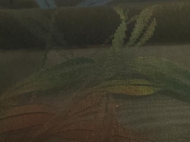  平和屋着物 夏物 小紋 紗 枝葉文 正絹 jd 小紋 着物