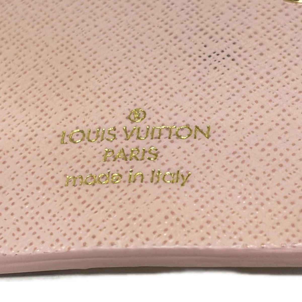  LOUIS VUITTON ルイヴィトン キーホルダー チャーム ポルトクレ ファン フェイス M 68452 ライトピンク 白 マルチ ラインストーン キーホルダー キーリング 小物