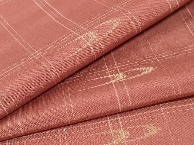 平和屋着物 夏物 小紋 紗 絣文 正絹 jd