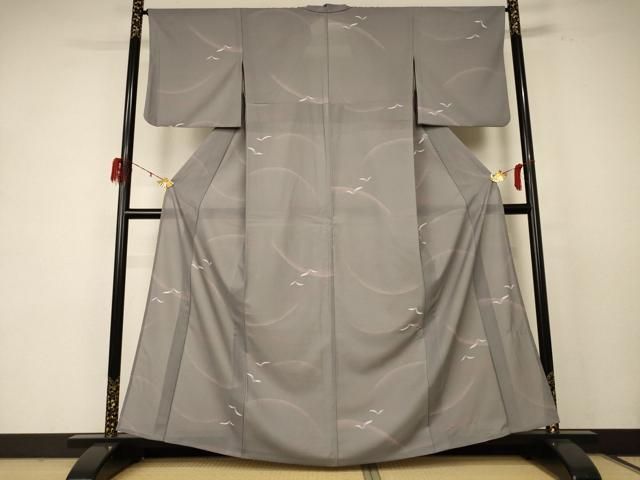 平和屋着物 夏物 小紋 絽 飛鳥文 正絹 jd