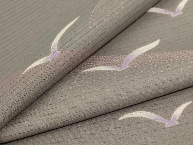 平和屋着物 夏物 小紋 絽 飛鳥文 正絹 jd