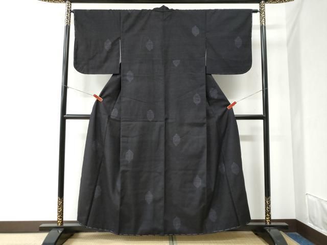 平和屋着物 上質な紬 吉祥文 正絹 yc