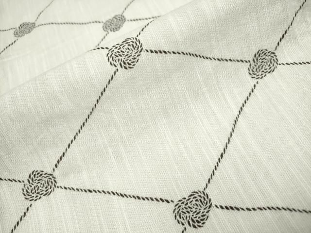  平和屋着物∴夏物 浴衣 天井花文 やまと誂製 綿麻 ng 浴衣単品 浴衣