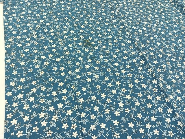  平和屋着物 上質な小紋 単衣 草花文 正絹 jh 小紋 着物