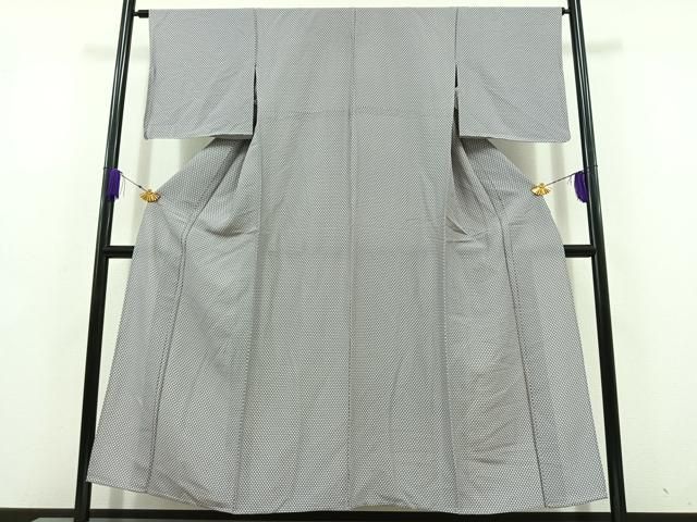 平和屋着物 上質な小紋 単衣 花尽くし文 正絹 jh