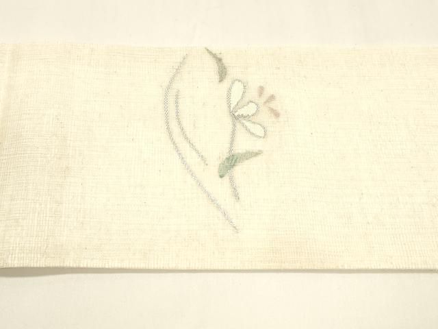  平和屋着物 夏物 九寸名古屋帯 枝花文 銀糸 正絹 cm 名古屋帯 帯