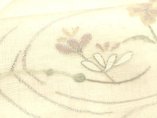 夏物 九寸名古屋帯