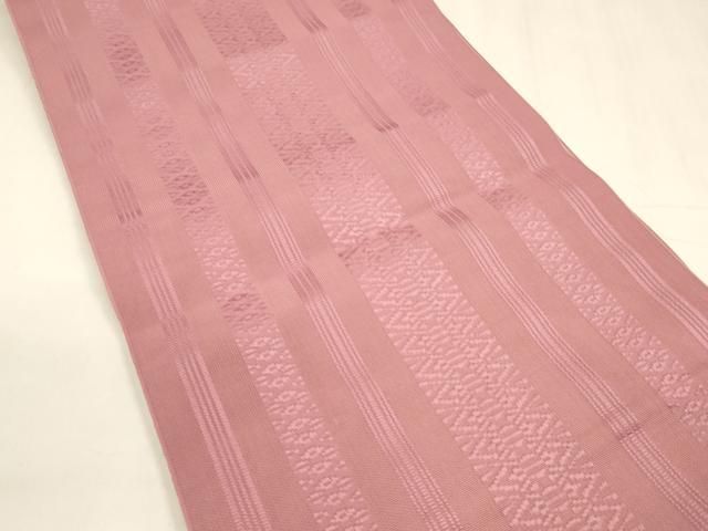 平和屋着物 夏物 本場筑前博多織 八寸名古屋帯 紗献上 長春色 正絹 cm