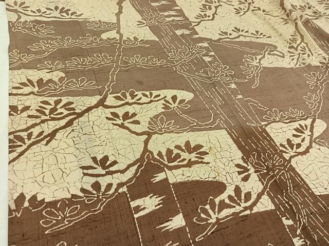 平和屋着物▽訪問着　単衣　生紬　樹林文　正絹　逸品　AABD7515jh 平和屋着物▽訪問着 単衣 生紬 樹林文 正絹 逸品 AABD7515jh - メルカリ