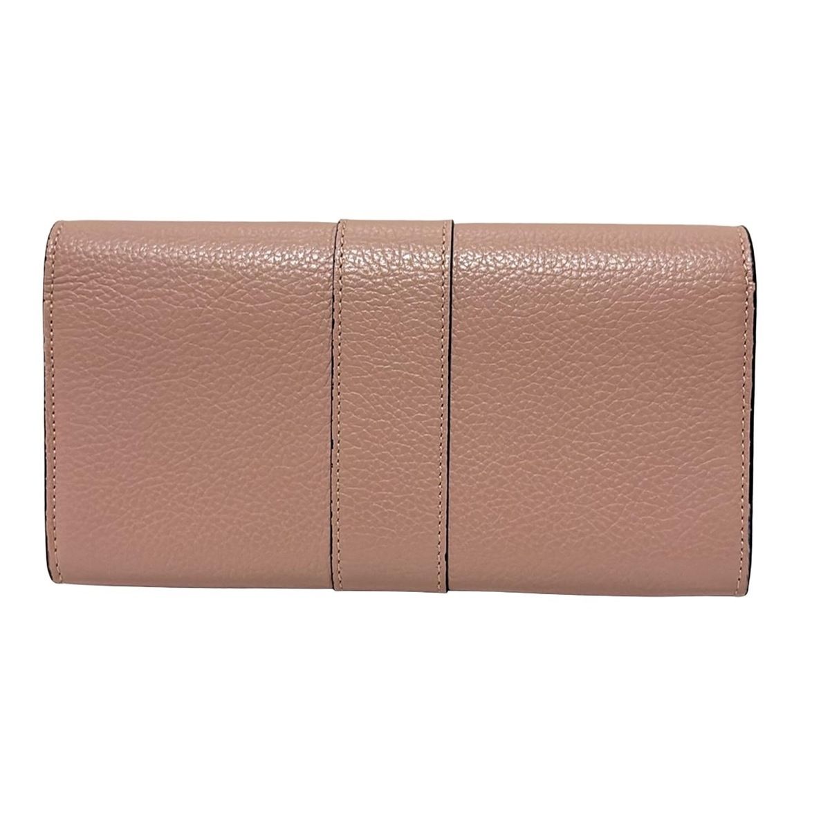 JIMMY CHOO ジミーチュウ 長財布 - ピンク ラインストーン ホログラムシールあり レザー