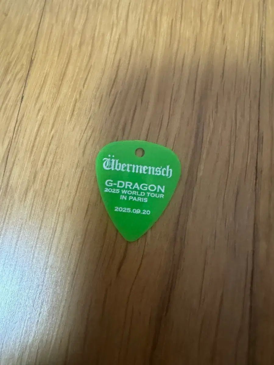 ウィーバーメンシュ G DRAGON パリ公演 ワールドツアー ギター ピック