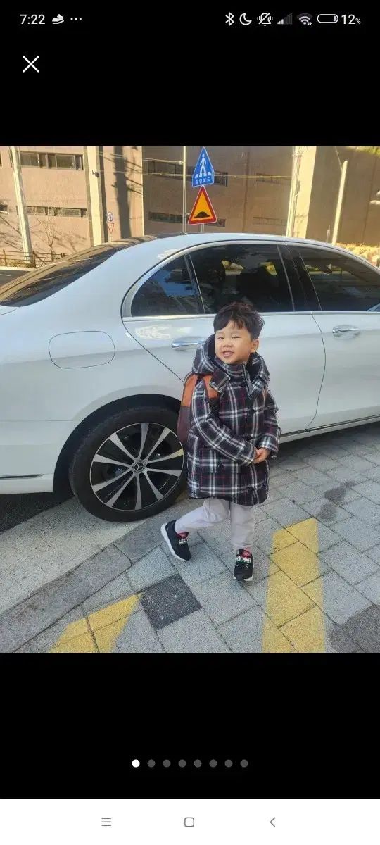 バーバリー キッズ チェック ロング コート 6 Y