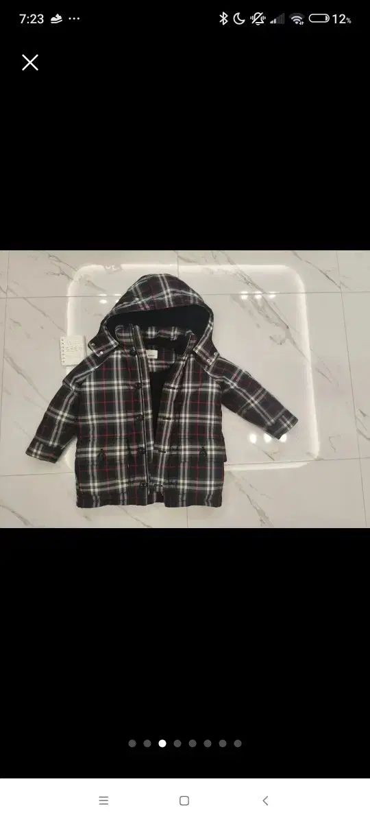  バーバリー キッズ チェック ロング コート 6 Y その他 ジャケット ブルゾン