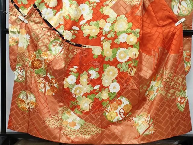 平和屋着物□豪華振袖 駒刺繍 几帳花丸文 金彩 正絹 逸品 CABA2999in