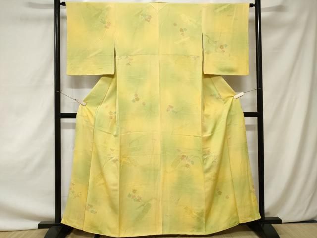 平和屋着物●上質な小紋　絞り　舞花文　正絹　逸品　未使用　CAAZ3075yc 平和屋着物○上質な小紋 絞り 舞花文 正絹 逸品 未使用 CAAZ3075yc 平和