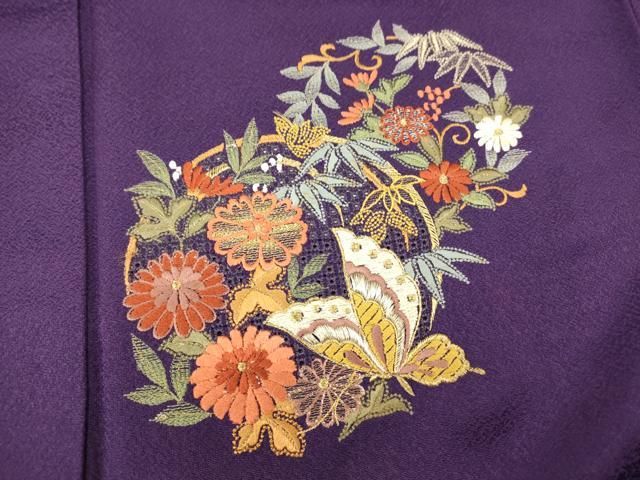 着物屋こころ□太鼓柄袋帯 紬地 中国三大刺繍 汕頭刺繍 スワトウ 着物屋こころ□太鼓柄袋帯 紬地 中国三大刺繍 汕頭刺繍 スワトウ