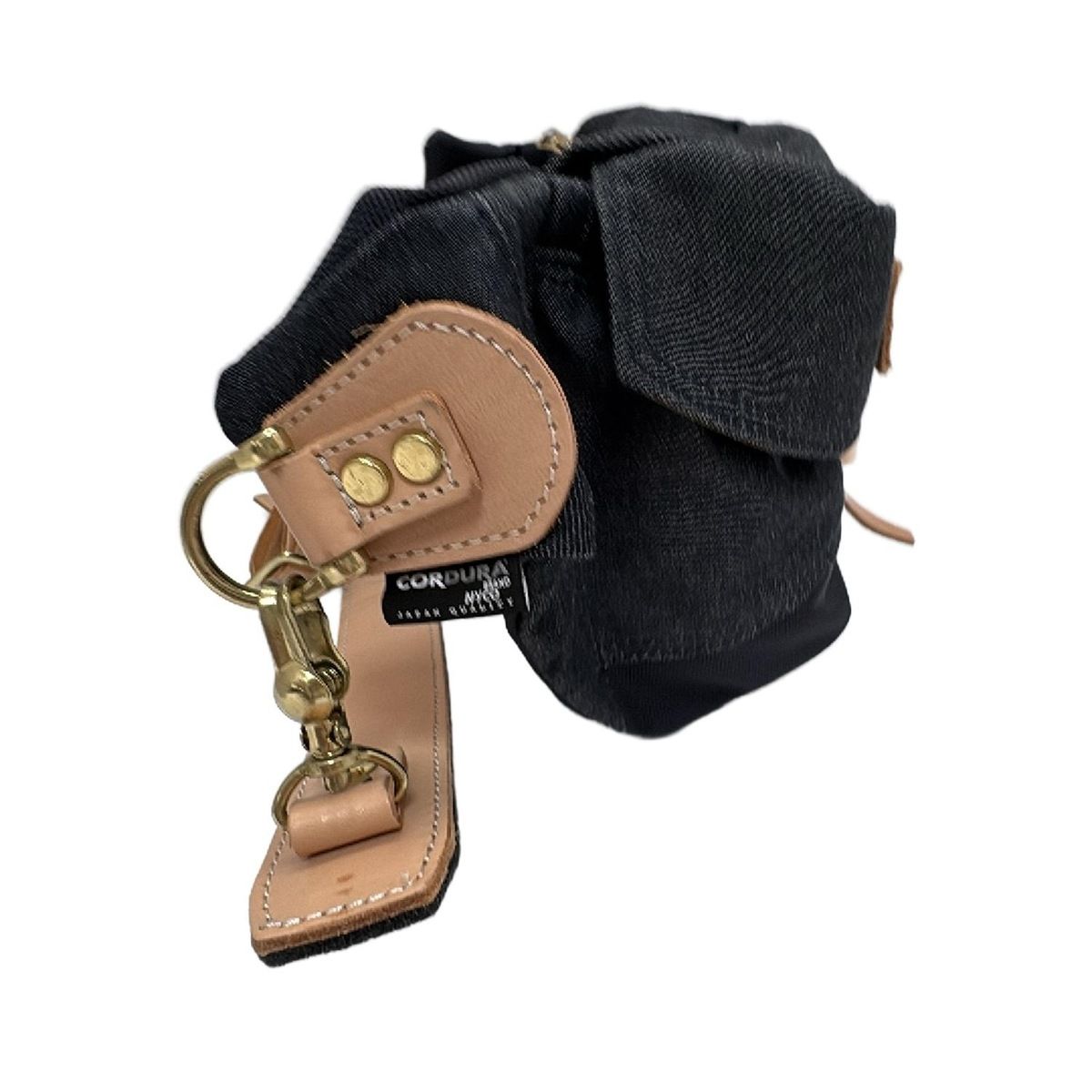 MASTER-PIECE マスターピース ウエストポーチ - ダークネイビー×ベージュ レザー