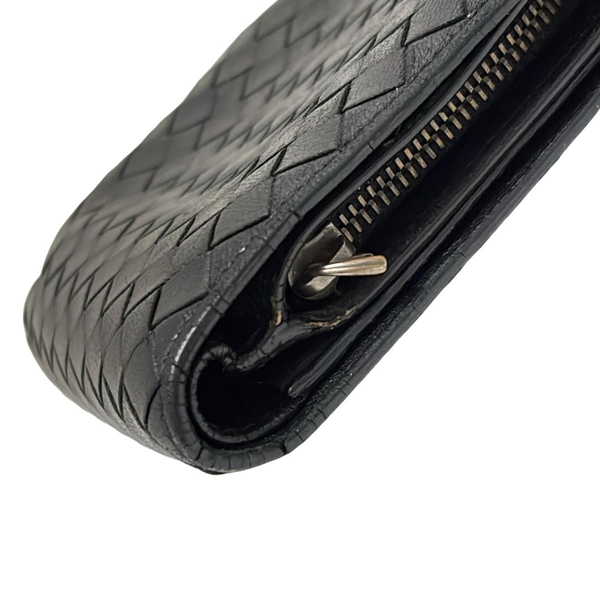 Bottega Veneta ２連ブレスレット レザー イントレチャート 黒 名入れ可有料】ボッテガヴェネタ BOTTEGA VENETA ブレスレット 2連 S