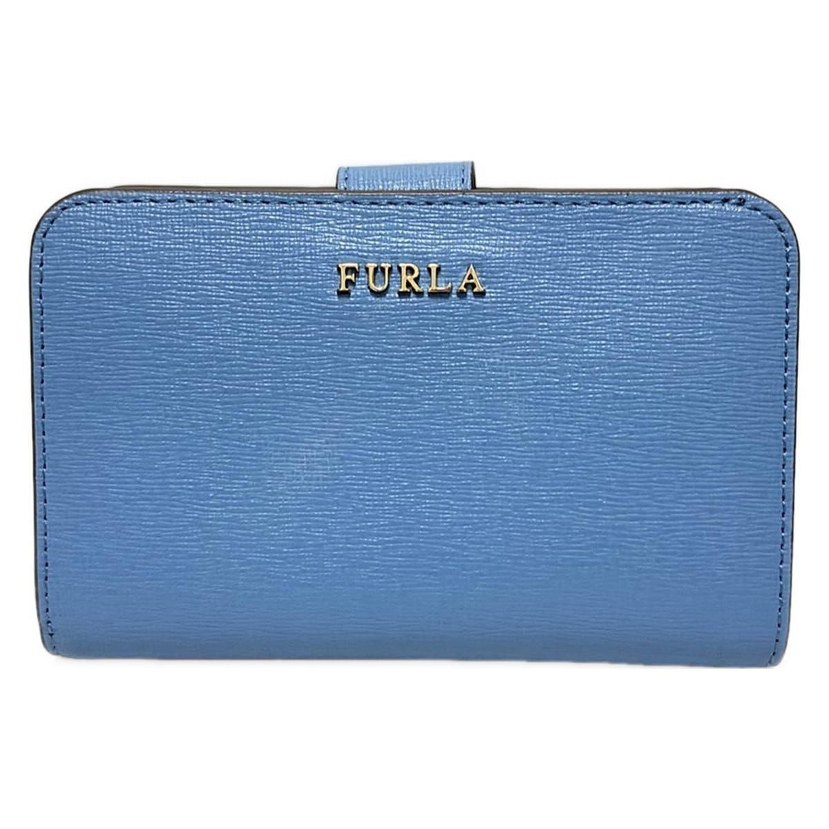 【新品】FURLA フルラ 二つ折り財布 ライトブルー 水色 FURLA（フルラ） Furla Camelia コンパクト財布 S LAGUNA ライトブルー