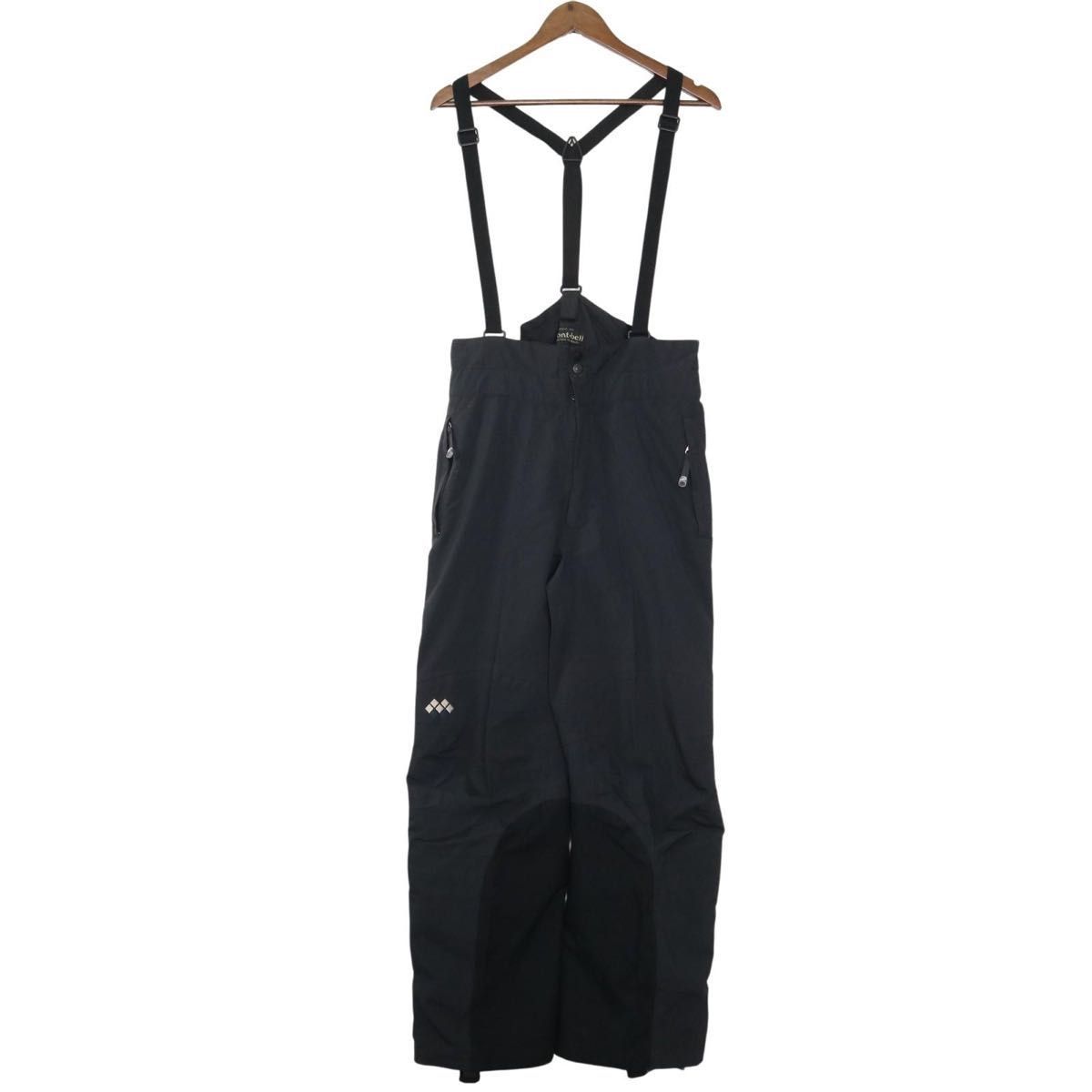mont-bell モンベル GORE-TEX ストリームパンツ L 黒 ビブパンツ