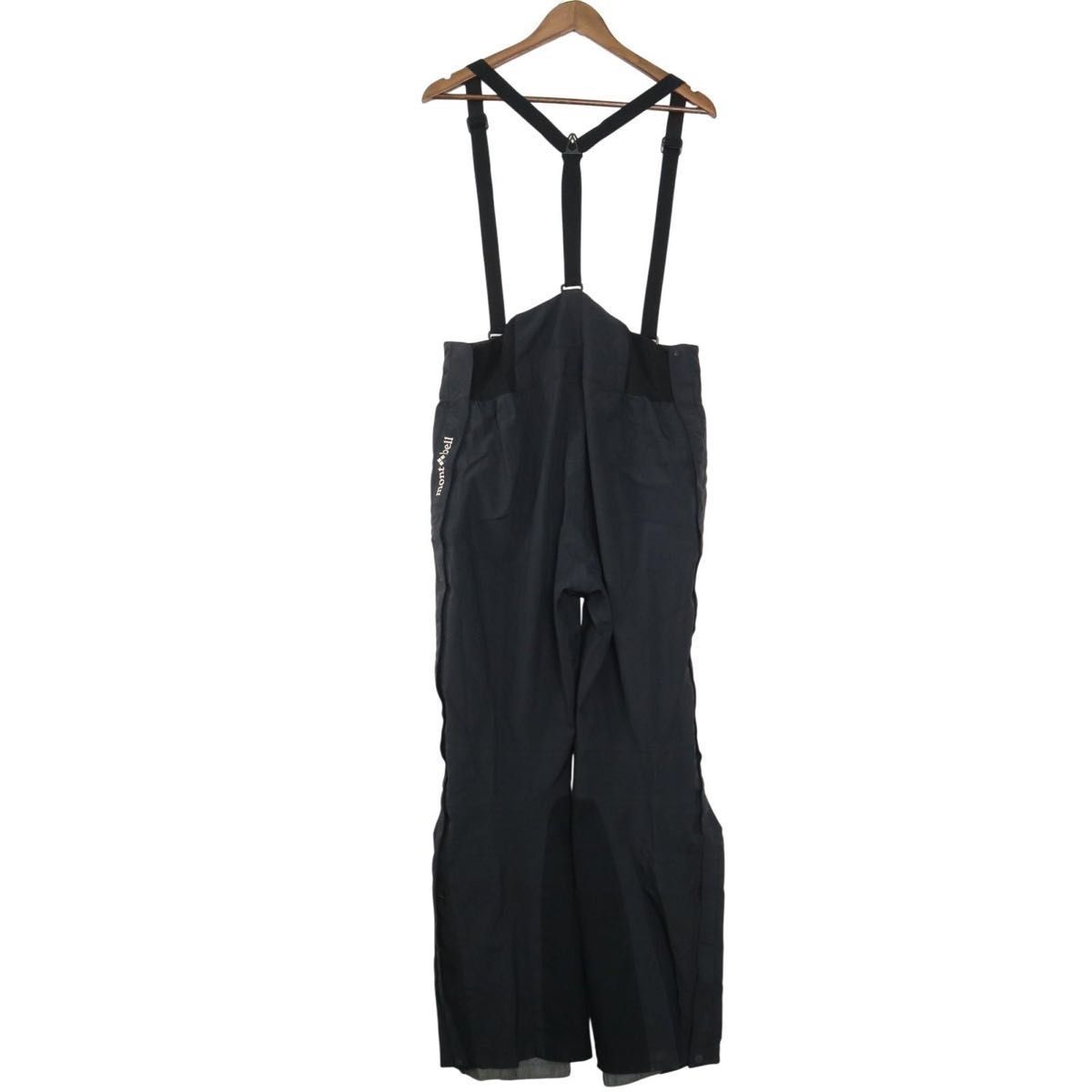 mont-bell モンベル GORE-TEX ストリームパンツ L 黒 ビブパンツ