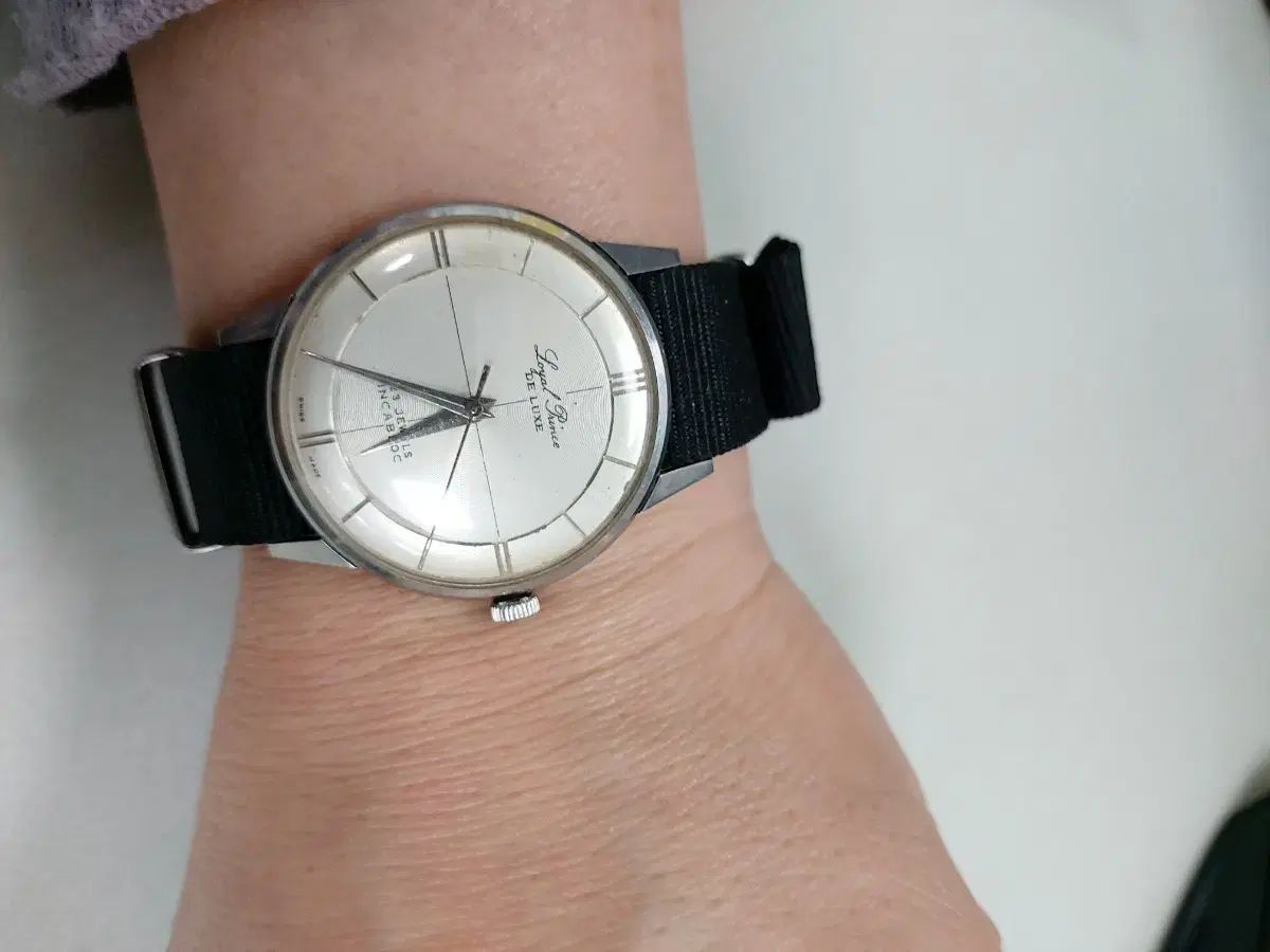  ロイヤルプリンス ヴィンテージ リストウォッチ ブラック NATOバンド 金属ベルト 時計