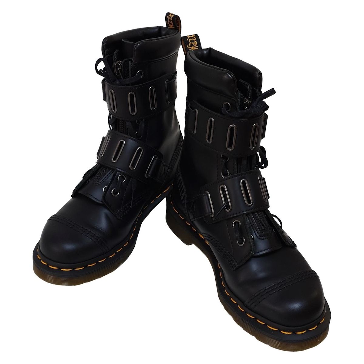 Dr.Martens ドクターマーチン ショートブーツ 38 レディース - 黒 レザー