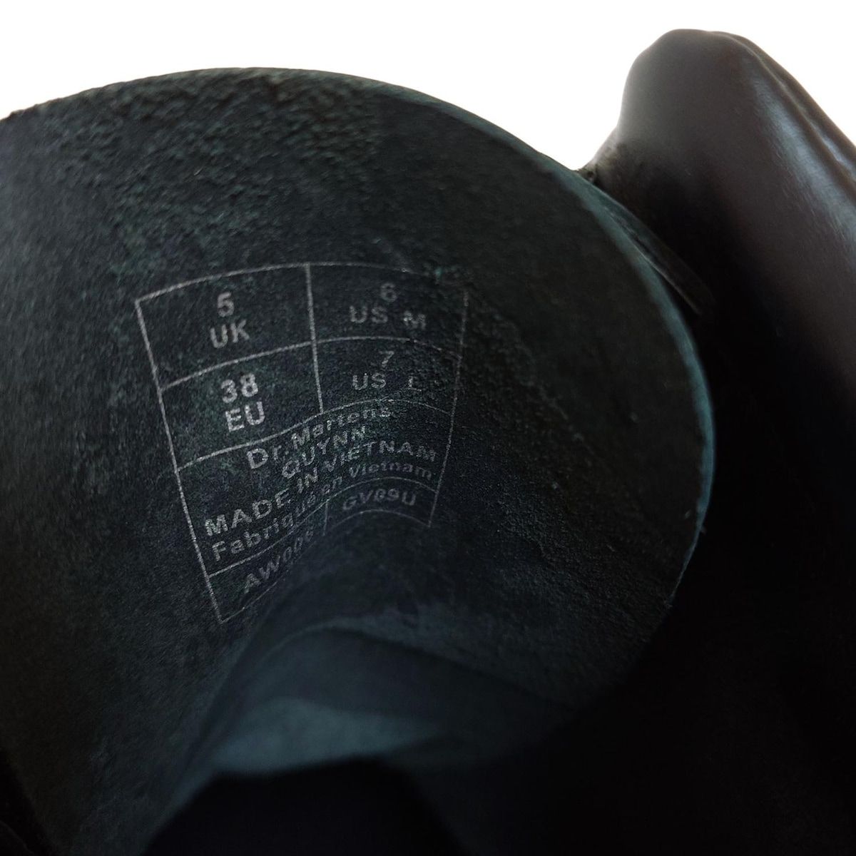  Dr.Martens ドクターマーチン ショートブーツ 38 レディース - 黒 レザー ブーティ ブーツ