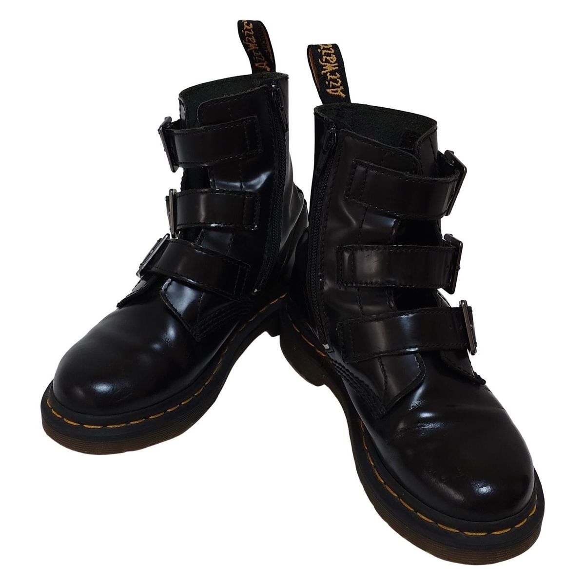 Dr.Martens ドクターマーチン ショートブーツ 36 レディース - 黒 レザー
