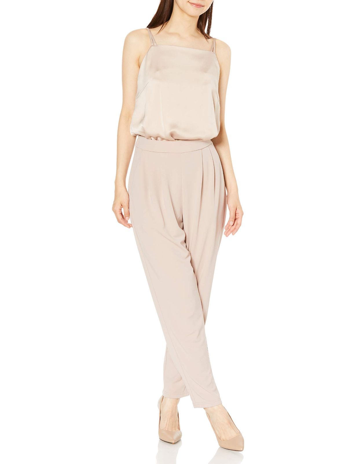 在庫 フレイ アイディー 異素材オールインワン レディース