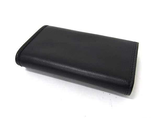 GUCCI グッチ キーケース 90694 ブラック レザー ユニセックス 6連 ゴールド金具