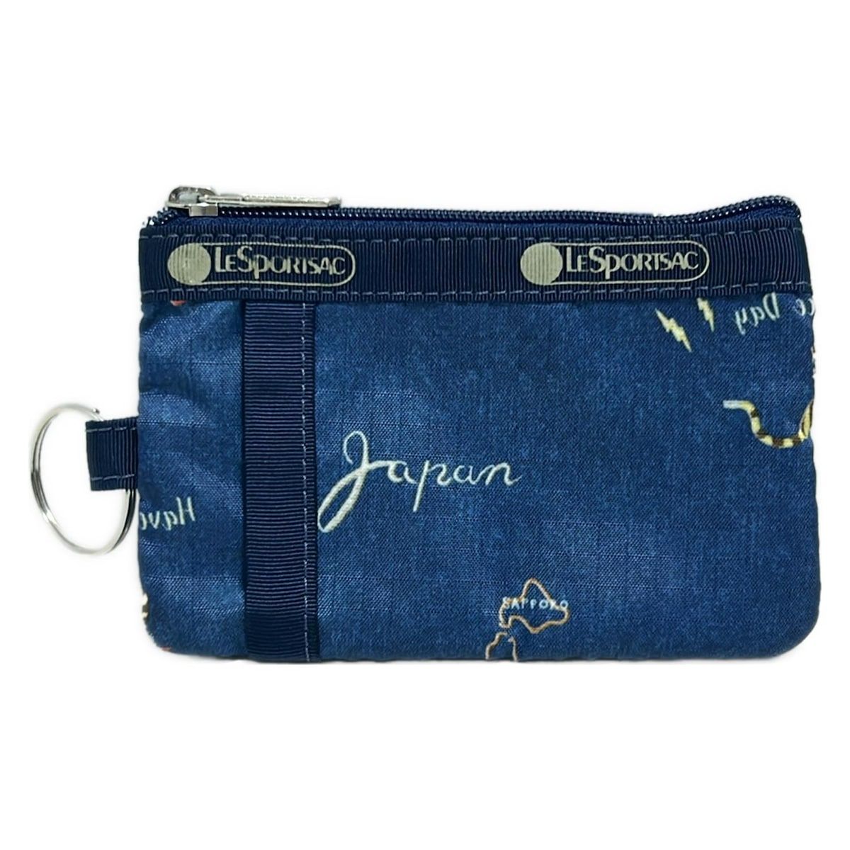 LESPORTSAC(レスポートサック) コインケース美品 - ネイビー×ダーク