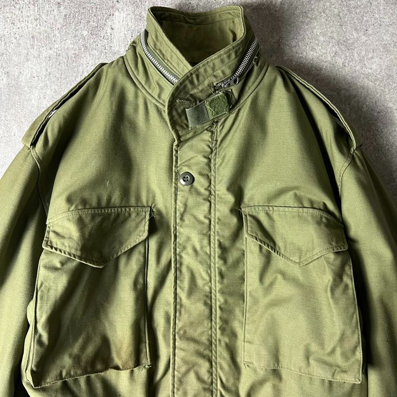 70s 71年製 US ARMY 米軍実物 キルティング ライナー M-65 フィールド