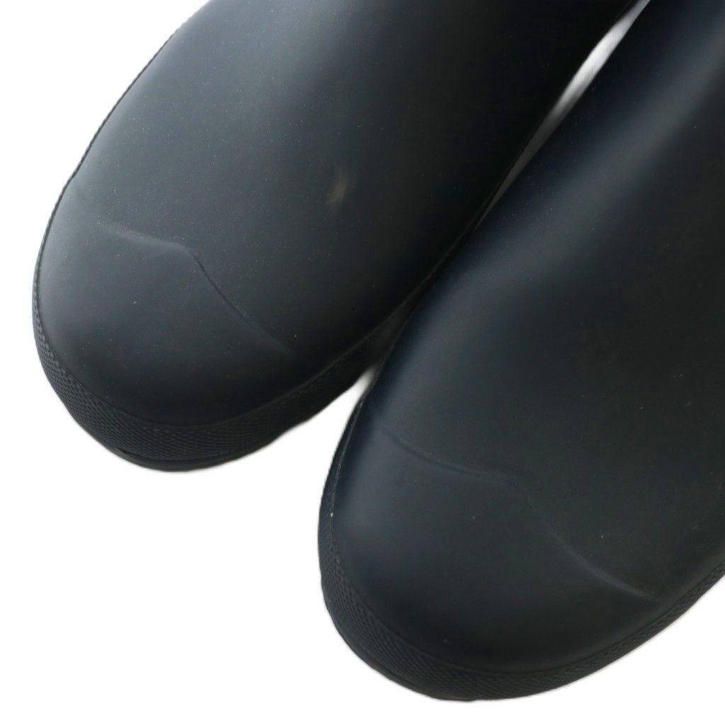 ハンター HUNTER オリジナル チェルシー ブーツ Original Chelsea Boots 長靴 レインブーツ ラバー ショート 防水 サイドゴア ロゴ UK7 26cm 紺 ネイビー MFS9075RMA /XZ ■GY42