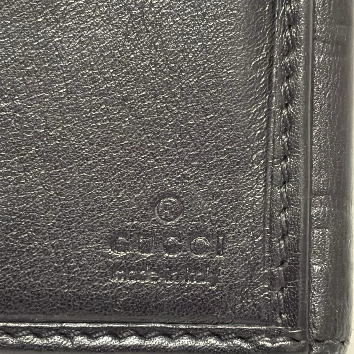  GUCCI グッチ 長財布 プリンシー シマライン 167464 黒 レザー その他 小物