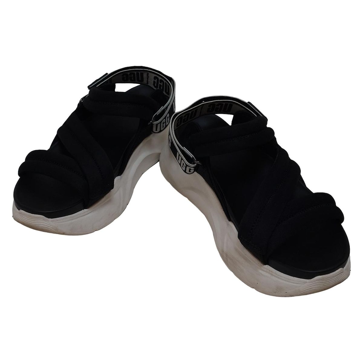 UGG アグ サンダル 26 レディース LA Sun 1125101 黒×白