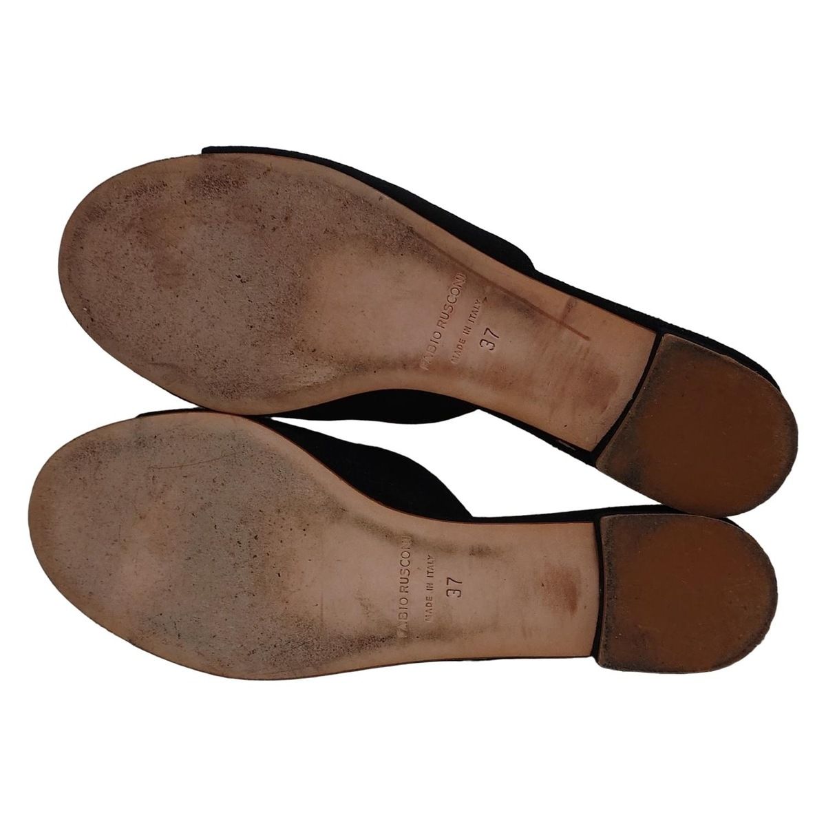 FABIO RUSCONI(ファビオルスコーニ) ミュール 37 レディース - 黒