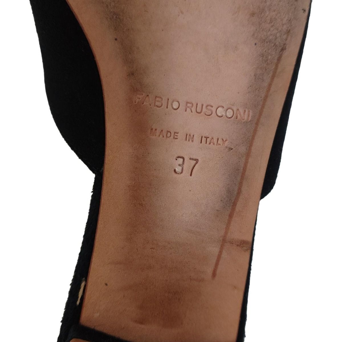 FABIO RUSCONI(ファビオルスコーニ) ミュール 37 レディース - 黒