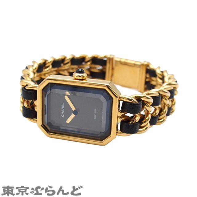 シャネル CHANEL プルミエール H 0001 ブラック ステンレススチール レザー L 腕時計 レディース クォーツ