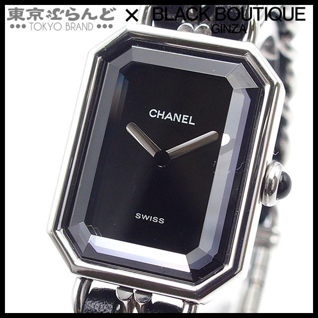 シャネル CHANEL プルミエール H 0451 ブラック ステンレススチール レザー L 腕時計 レディース クォーツ