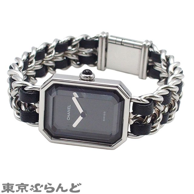 シャネル CHANEL プルミエール H 0451 ブラック ステンレススチール レザー L 腕時計 レディース クォーツ